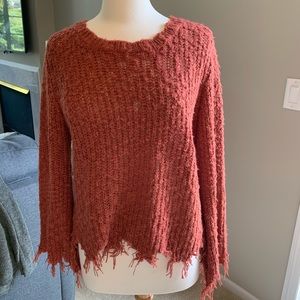 Very J Fringe Sweater